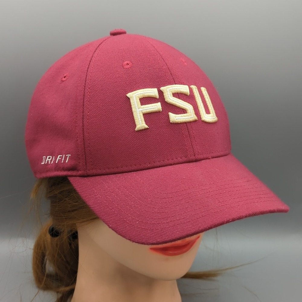 Florida State Seminoles Hat Cap Nike Legacy91 Dri-Fit Fitted OSFM Maroon/Red